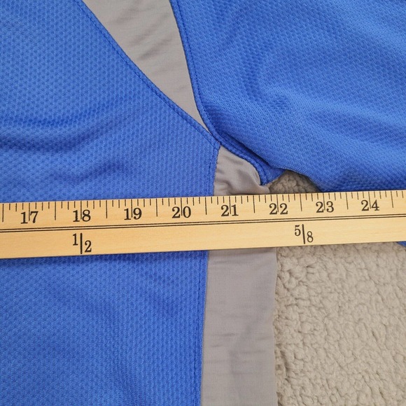 Nike Golf Shirt Mens Large Blue Sphere‎ React Short Sleeve Breathable Quick Dry - Picture 10 of 12